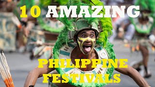 10 AMAZING PHILIPPINE FESTIVALS [upl. by Uok]