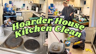 Cleaning my Hoarder Dads GROSS kitchen [upl. by Deeann]