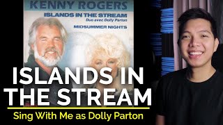 Islands In The Stream Male Part Only  Karaoke  Dolly Parton ft Kenny Rogers [upl. by Ileane]