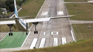 Dangerous Airport St Barth Landings and Departures  HD [upl. by Fax]