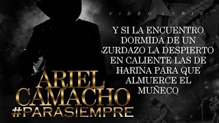 LETRA ¨LAS 4 DE LA MAÑANA¨  Ariel Camacho Y Los Plebes del Rancho Lyric Video [upl. by Aniarrol]