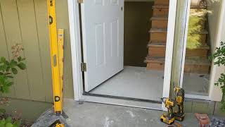 Jeld Wen Front Door Installation  Really crappy products and craftsmanship PART 1 [upl. by Narda]