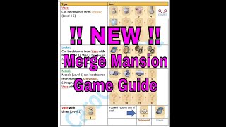 Merge Mansion  GAME GUIDE  Part 1  CaroGamesNL [upl. by Studley925]