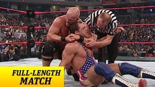 FULLLENGTH MATCH  Raw  Kurt Angle vs Steve Austin  WWE Championship Match [upl. by Shields]