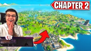 NEW Fortnite Chapter 2 Map LIVE REACTION [upl. by Rafaj]