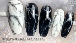 How to do Easy MARBLE NAILS Design 👌  KMF Nails Design [upl. by Nosneh721]