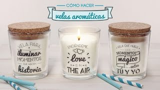 Cómo hacer velas aromáticas [upl. by Noit]