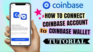 How to CONNECT Coinbase Account to CoinBase Wallet  App Tutorial [upl. by Leuqram]