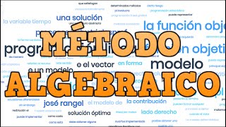 Método algebraico en Programación Lineal [upl. by Imogen291]