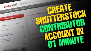 Creating Shutterstock Contributor Account [upl. by Calysta48]