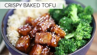 HOW TO COOK TOFU  crispy baked tofu recipe [upl. by Onfroi89]