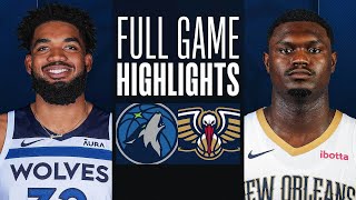 TIMBERWOLVES at PELICANS  FULL GAME HIGHLIGHTS  December 11 2023 [upl. by Federica]