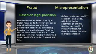 What is Difference Between Fraud amp Misrepresentation [upl. by Tiphane]