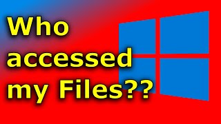 Audit File amp Folder Access in Windows 11 amp 10 [upl. by Nosreffej]