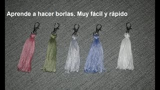 Como hacer borlas muy fáciles y rápidas [upl. by Annalla]