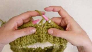 How to knit Fishermans rib in the round [upl. by Mabel]