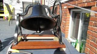 School Bell from Sherkston Ontario SChool C 1900 American Bell Foundry Co No 24 [upl. by Bivins]