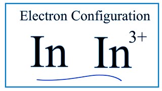 How to Write the Electron Configuration for Indium In [upl. by Otsirave]