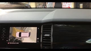 My Skoda Kodiaq  Review of Park Sensors Area View amp Park Assist Tutorial  How To [upl. by Anelim]