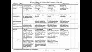 Braden Scale for the Prediction of Pressure Ulcer Risk A Practical Guide [upl. by Jemmie]