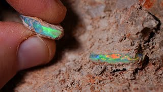 Wildfire Opal Found While Working Underground [upl. by Yrrad]