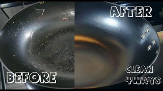 How To Clean Season Wok Easy Simple 4 Ways [upl. by Kitty]