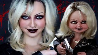 Bride Of Chucky  Tiffany Transformation Makeup Tutorial [upl. by Yodlem]