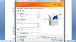 Xerox Printing Options Tab [upl. by Atinet]