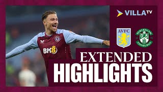 MATCH HIGHLIGHTS  Aston Villa 30 Hibernian [upl. by Uhthna735]