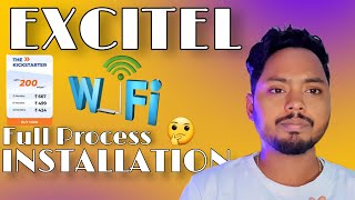 EXCITEL FIBER BROADBAND FULL INSTALLATION Process 200 excitel membership experience [upl. by Trager]