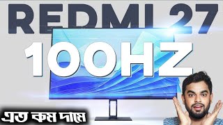 Xiaomi Redmi 27 Inch Monitor review Xiaomi Monitor Price in Bangladesh [upl. by Lenore]