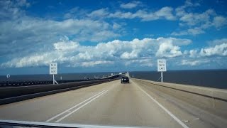 Road Trip 058  Lake Pontchartrain Causeway  North [upl. by Jehovah]