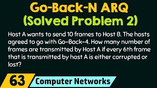 GoBackN ARQ Solved Problem 2 [upl. by Surazal]