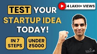 How to test your startup idea  Business Ideas for 2021  Ankur Warikoo Hindi [upl. by Namhar769]