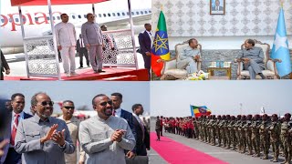 Raysal Wasaaraha Itoobiya Abiy Ahmed oo Xasan Sheekh Xamar ku bahdilay [upl. by Ahseihs]