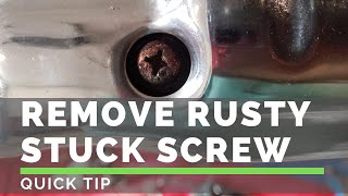 Remove Rusty Screw  Bolt  Quick Tip [upl. by Gunzburg]