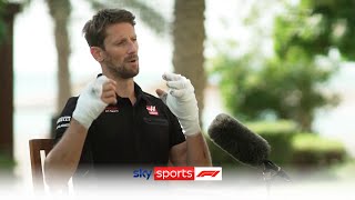 EXCLUSIVE Romain Grosjean reveals how he escaped horrific fireball crash [upl. by Rtoip]