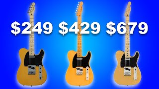 Comparing 3 Telecaster Guitars [upl. by Susannah]