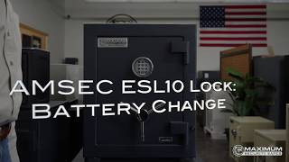 AMSEC ESL10 How to Change the Batteries [upl. by Ayot76]