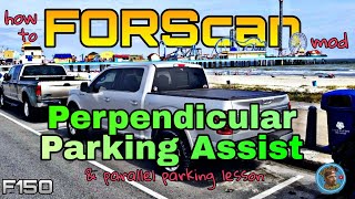 FORScan Enable Park Assist for perpendicular parking and parallel parking demo [upl. by Xanthus]