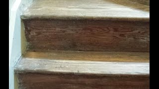 Staircase Makeover Part II  stripping  sanding [upl. by Gladys344]