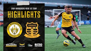 Cray Wanderers VS Cheshunt  2  1  HIGHLIGHTS  Isthmian Premier League [upl. by Nanek]