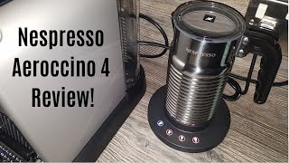 Nespresso Aeroccino 4 Milk Frother Review  Worth upgrading from the Aeroccino 3 [upl. by Bernie543]