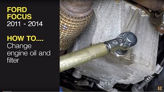 How to change the oil on a Ford Focus 2011 to 2014 [upl. by Welcy451]