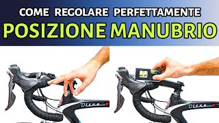 Come regolare la POSIZIONE DEL MANUBRIO sulla bicicletta [upl. by Inneg]