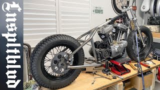 TC Bros Harley Sportster WeldOn Hardtail [upl. by Ludovico]