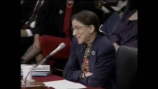 FLASHBACK Ruth Bader Ginsburgs 1993 confirmation hearings [upl. by Eelarbed]