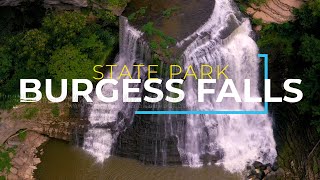 Burgess Falls State Park Tennessee  4K drone footage [upl. by Fairman]