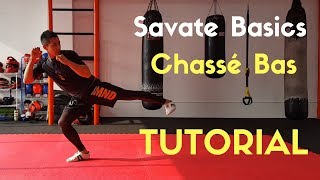 Savate Basics Chassé Bas Tutorial [upl. by Dnomsad]