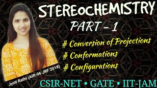 Stereochemistry with Tricks Part1conversion of projections\ conformations\ configurations [upl. by Htims]